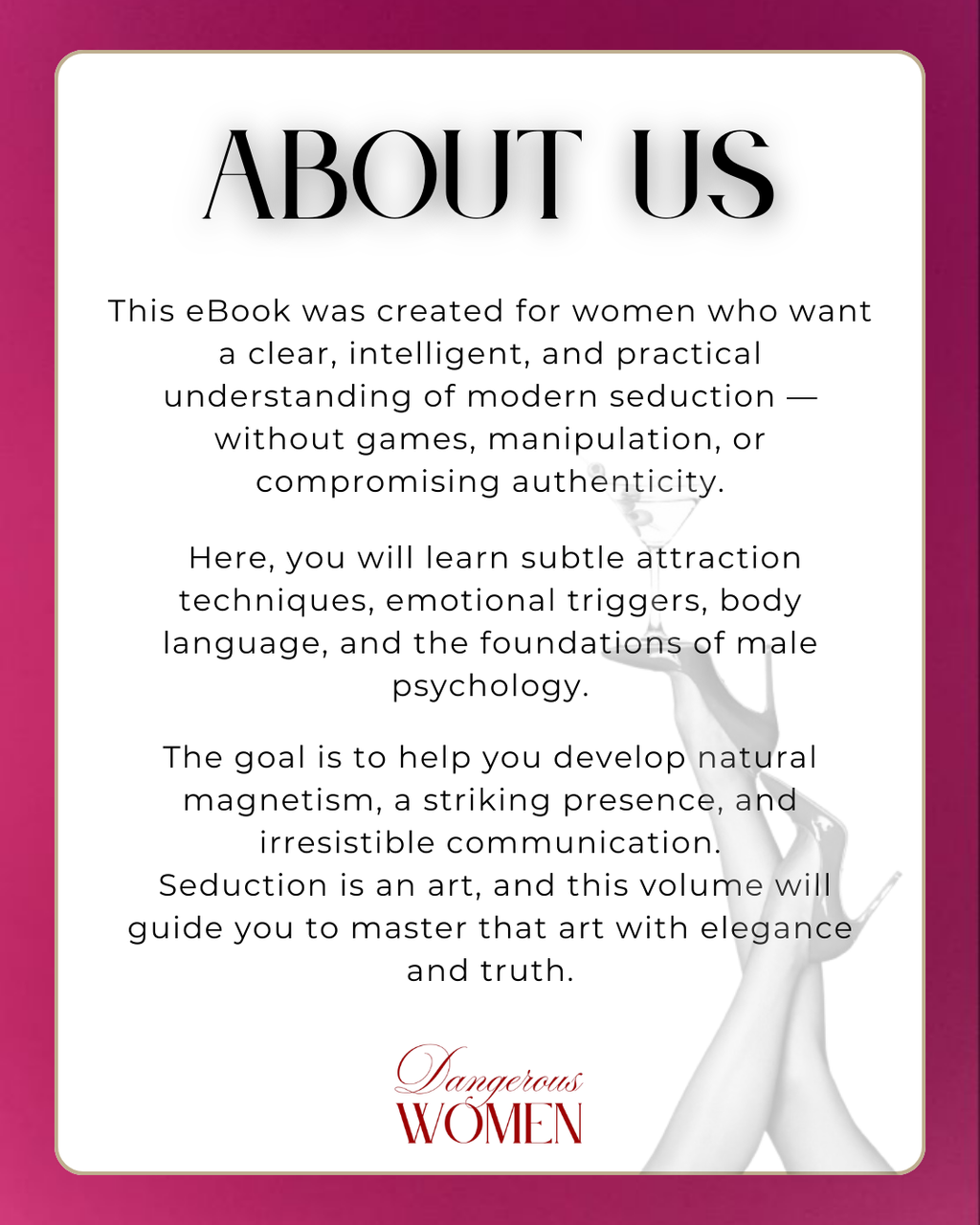 E-book Art of Seduction: Unlock Desire