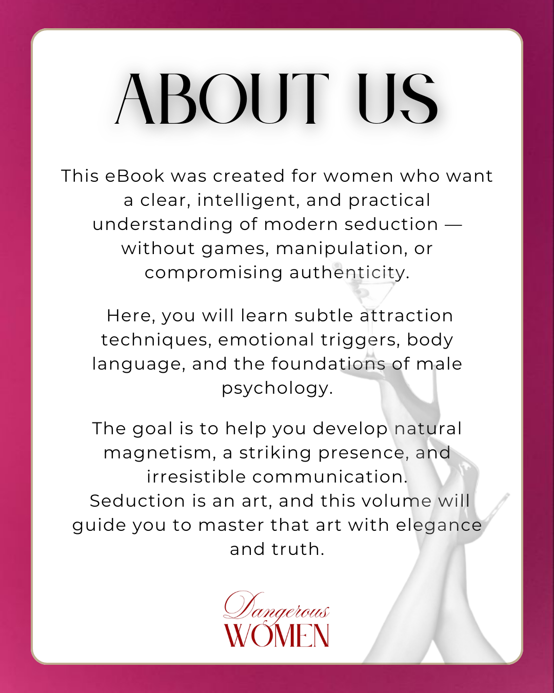 E-book Art of Seduction: Unlock Desire